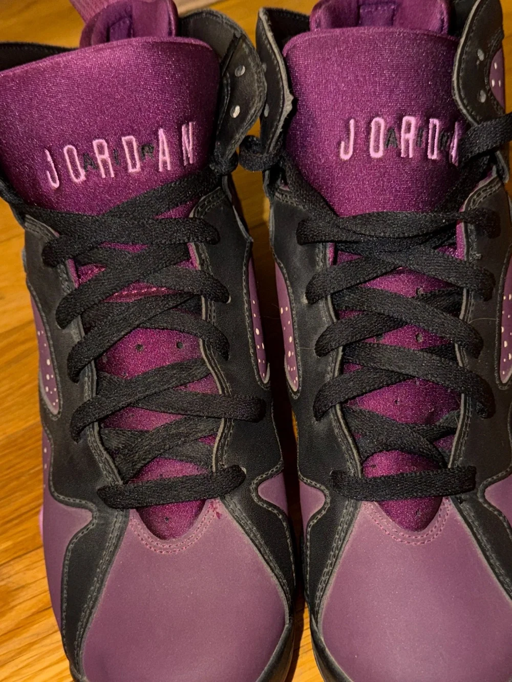Jordan Kids' Purple and Black High-Top Sneakers